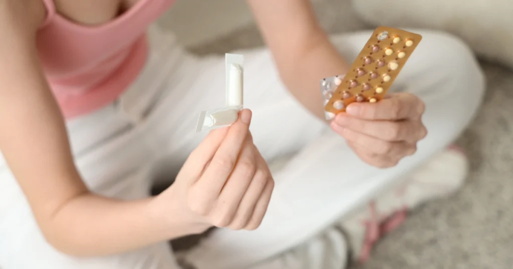 Óvulos para limpiar la vagina después de menstruar